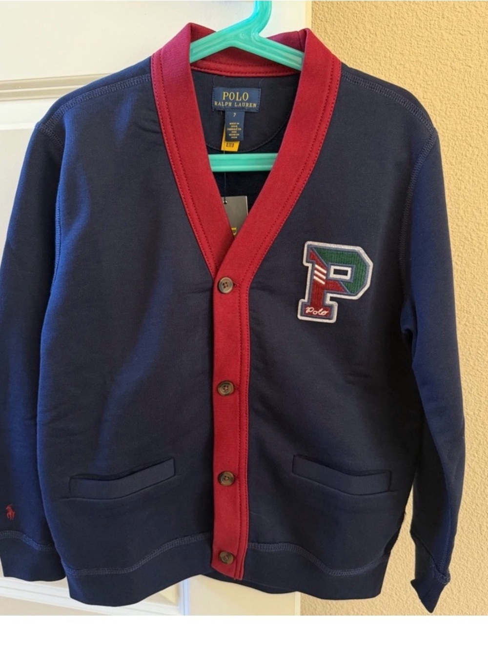 Polo by Ralph Lauren Navy Jacket with Red Trim